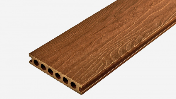 Террасная доска Groentec 6000x145x25 мм усиленная, Дуб